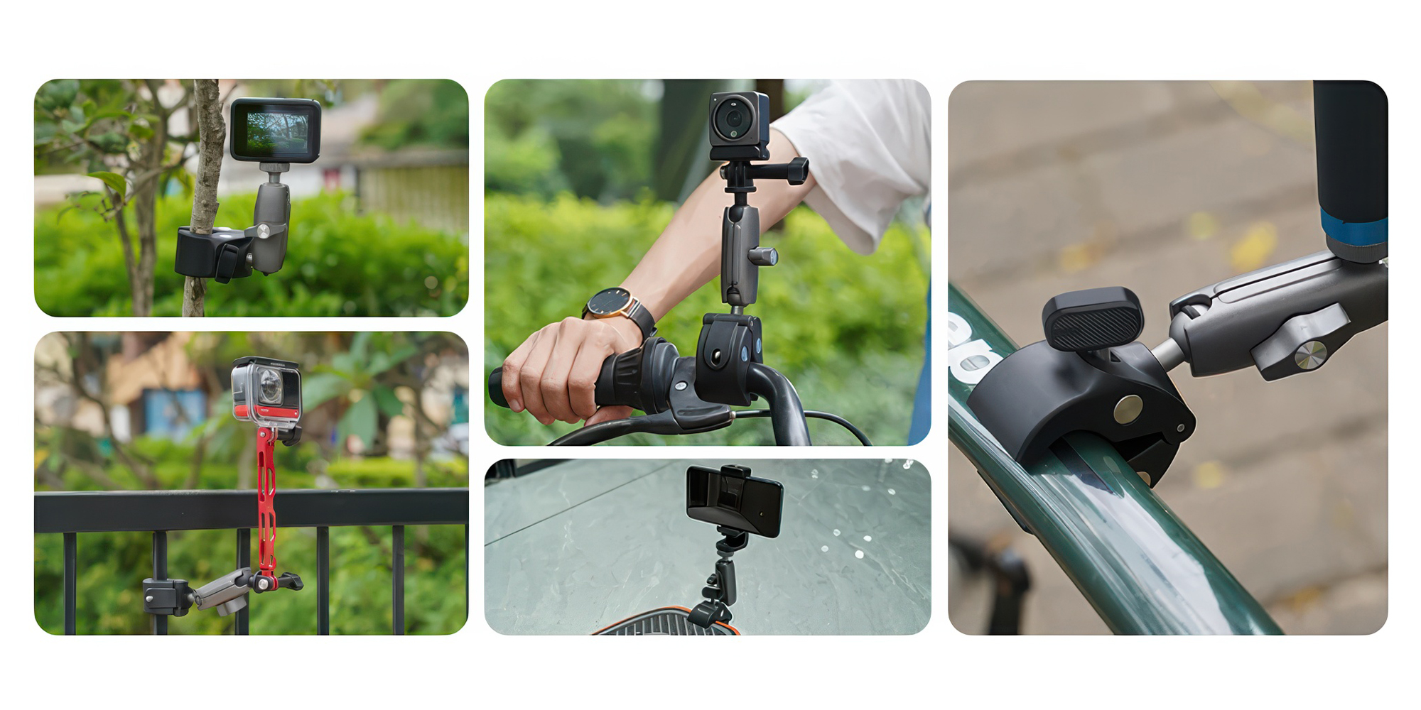 Uchwyt montażowy Telesin GP-HBM-001 Tube Clamp do kamer sportowych i aparatów